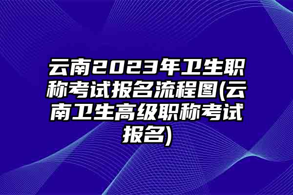 云南2023年卫生职称考试报名流程图(云南卫生高级职称考试报名)